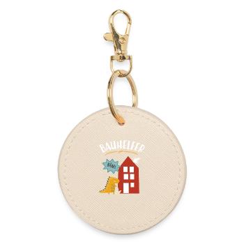 Ouvriers du bâtiment Maisons Artisans de la construction - Porte-clés rond - huître - Devant