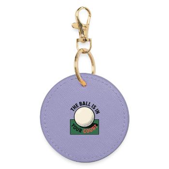 This ball is in your court - Ping Pong - Porte-clés rond - lavande - Devant