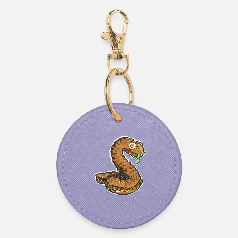 Le Snacking Snake - Porte-clés rond - lavande