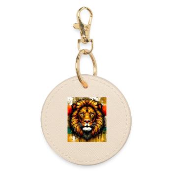 lion - Porte-clés rond - huître - Devant