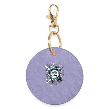 Lost Track Of Time Time Blindness - Round Keyring - lavender - Front