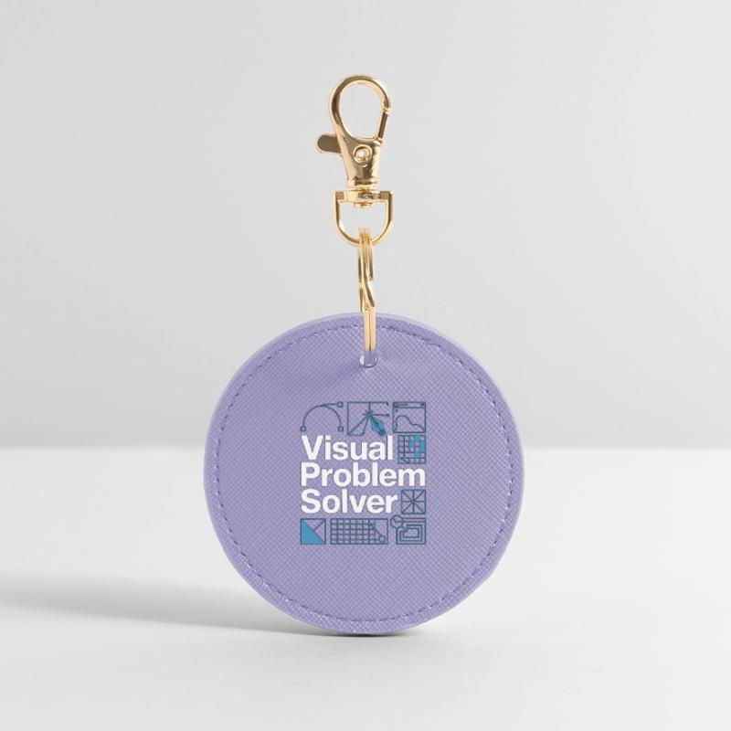 Graphic Designer Visual Problem Creative Designer Round Keyring