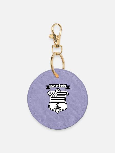 Breizh - Runder Schlüsselanhänger - Lavendel