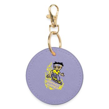 Asphalt burner flex - Round Keyring - lavender - Front