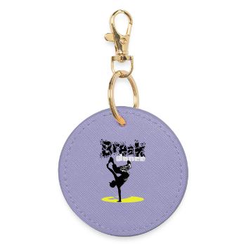 Breakdance flex - Round Keyring - lavender - Front