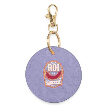 Le Roi de la Saucisse - Porte-clés rond - lavande - Devant