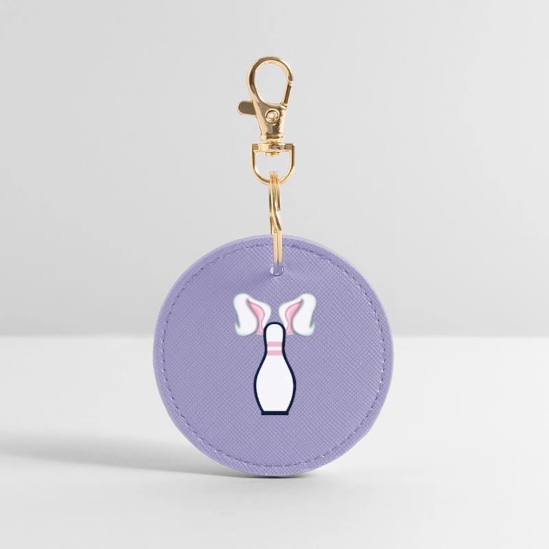 Bowling Easter Easter Bunny Ears Round Keyring