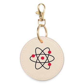 Atom - Runder Schlüsselanhänger - Auster - Vorne