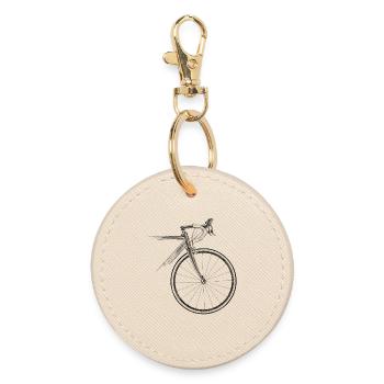 racing bike - Round Keyring - oyster - Front