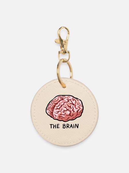 THE BRAIN - Runder Schlüsselanhänger - Auster