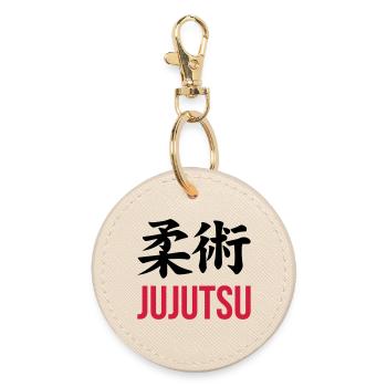 Jujutsu Jiu Jitsu Jiujitsu Ju-jitsu Jiu-jitsu - Round Keyring - oyster - Front