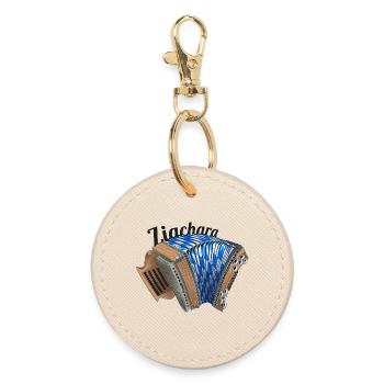 Zichara Bavaria dark | ZiachON! - Round Keyring - oyster - Front