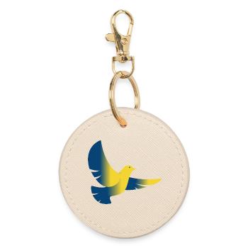 Pigeon Ukraine Drapeau - Porte-clés rond - huître - Devant