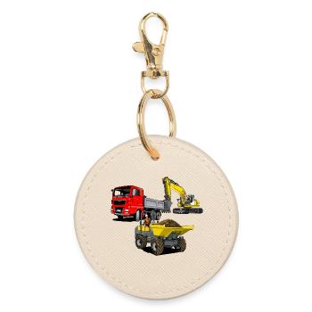 Véhicules de chantier - Porte-clés rond - huître - Devant