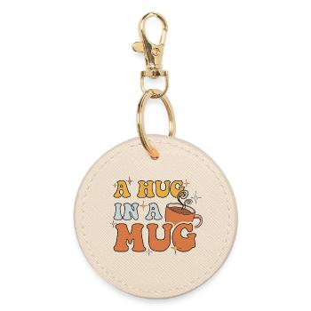 Un câlin dans une tasse - Porte-clés rond - huître - Devant