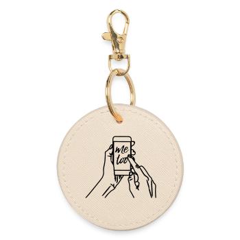 Me too - Round Keyring - oyster - Front