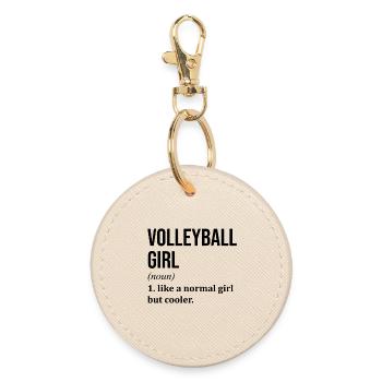 Volleyball - Round Keyring - oyster - Front