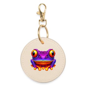 Grenouille - Porte-clés rond - huître - Devant