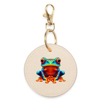 Grenouille - Porte-clés rond - huître - Devant