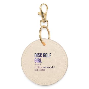 Discgolf - Runder Schlüsselanhänger - Auster - Vorne