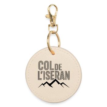 Col de l’Iseran Moderne Alpin - Porte-clés rond - huître - Devant