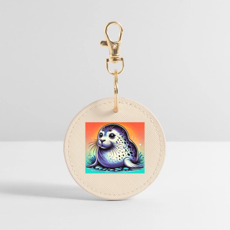seal Round Keyring