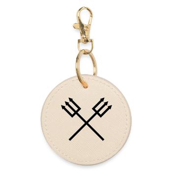 Trident - Porte-clés rond - huître - Devant