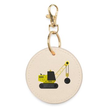 Grue à billes de démolition - Porte-clés rond - huître - Devant