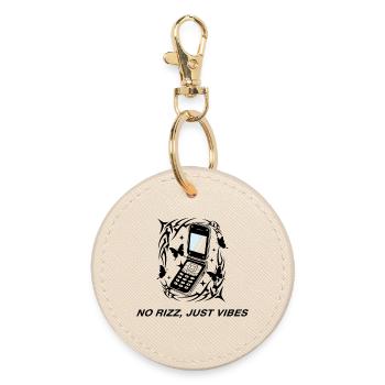 Pas de rizz, juste vibrons téléphone portable - Porte-clés rond - huître - Devant
