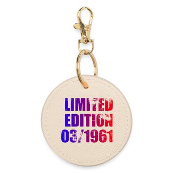 65. Geburtstag Limited Edition 03/1961 - Runder Schlüsselanhänger - Auster - Vorne