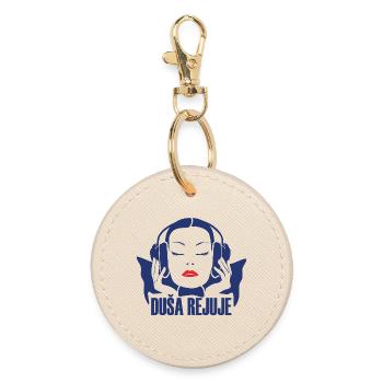 DUŠA REJUJE - Round Keyring - oyster - Front