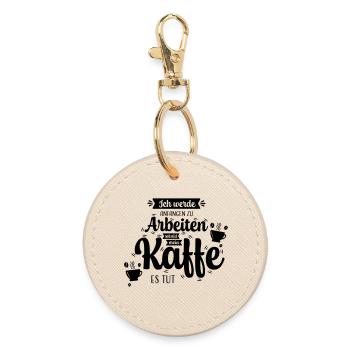 Kaffee_Spruch - Porte-clés rond - huître - Devant