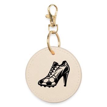 Chaussures de football féminin - Porte-clés rond - huître - Devant