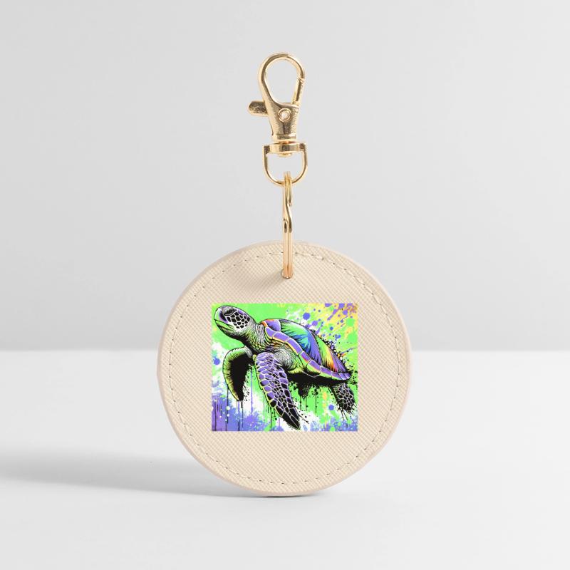 turtle Round Keyring
