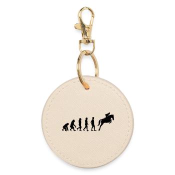 Évolution du cheval - Porte-clés rond - huître - Devant