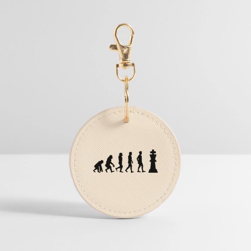 Evolution du jeu d’échecs Porte-clés rond