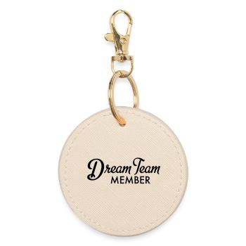Dream Team Member - Runder Schlüsselanhänger - Auster - Vorne