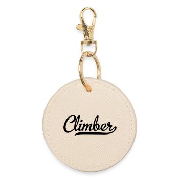 6061912 127796595 climber - Round Keyring - oyster - Front
