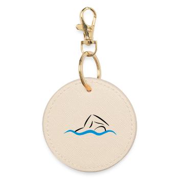 schwimmen - Runder Schlüsselanhänger - Auster - Vorne
