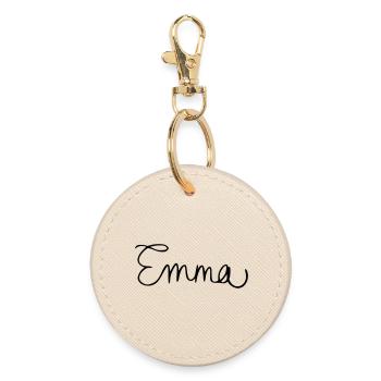Emma - Runder Schlüsselanhänger - Auster - Vorne