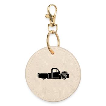 hot rod rockabilly smybol car cars car cars - Round Keyring - oyster - Front