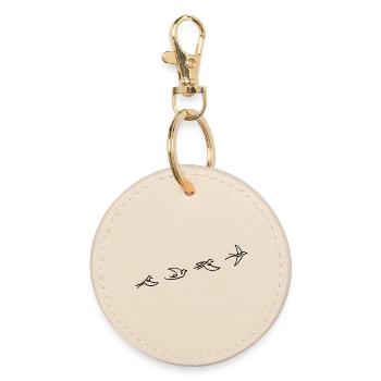Le vol de l'oiseau noir - Porte-clés rond - huître - Devant