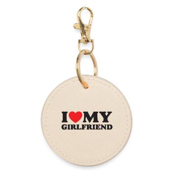 J’aime ma petite amie - Porte-clés rond - huître - Devant
