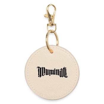 Ambigramm Illuminati - Runder Schlüsselanhänger - Auster - Vorne