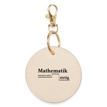 Mathematik fasziniert - Runder Schlüsselanhänger - Auster - Vorne