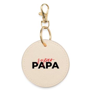 Super Papa - Porte-clés rond - huître - Devant