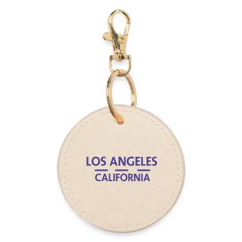 Los Angeles, Kalifornien - Runder Schlüsselanhänger - Auster - Vorne