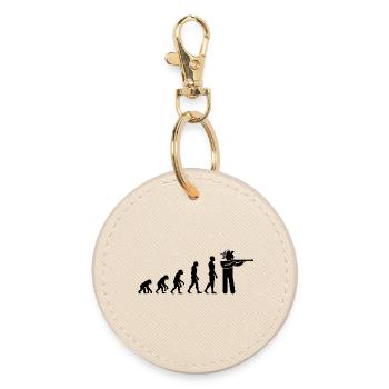 EVOLUTION OF SCHÜTZENFEST, SCHÜTZEN - Round Keyring - oyster - Front