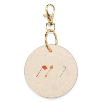 Outils de fermier - Porte-clés rond - huître - Devant