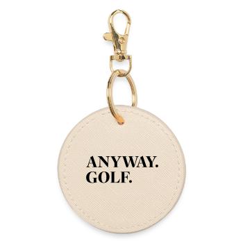 Anyway Golf - Runder Schlüsselanhänger - Auster - Vorne